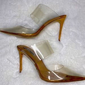 Clear heels